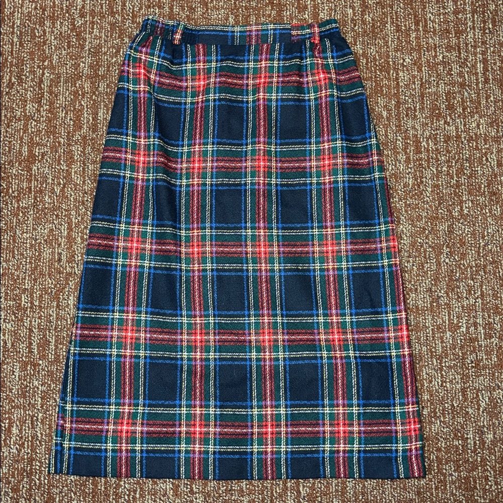Blair Boutique Plaid Skirt tartan plaid midi skirt women’s 6 vintage skirt